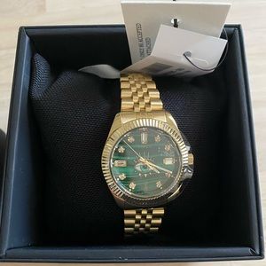 Jacquie Aiche Timex 38mm Gold-Tone Stainless Steel & Malachite Watch - One Size